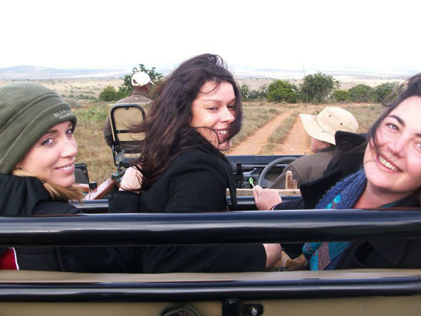 Lisa Liprini - on safari in the Eastern Cape with fellow Safari Experts, Candice and Monica